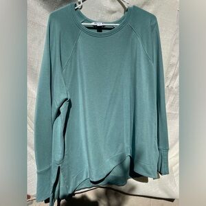 Athleta Coaster Luxe Recover Sweatshirt in “Villa Teal”, 1X